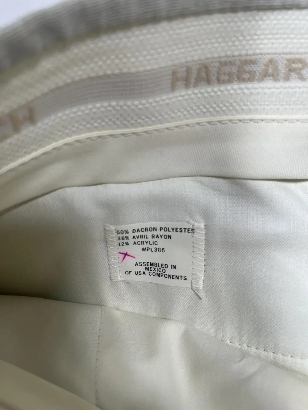 New Haggar Dress Pants Mens 34x32 Beige Cool 18 Pro Magic Stretch Straight Leg